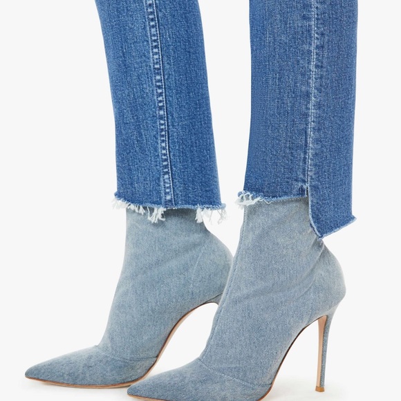 MOTHER High-Waisted Ankle Step Fray In Loafers and Lassos wash NWT - Picture 4 of 8